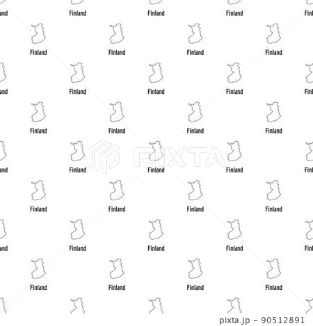 Finland map thin line vector simple 90512891