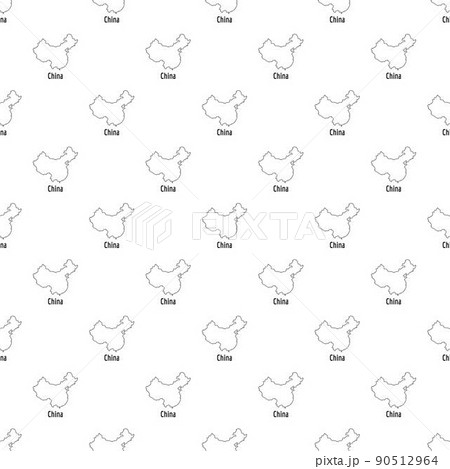 China map thin line vector simple China map thin line vector simple 90512964