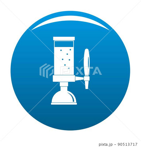 Beer tap icon vector blue 90513717