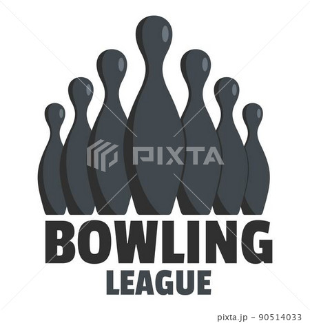 Bowling event logo, flat style 90514033