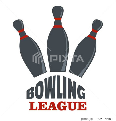 Bowling league logo, flat style Bowling league logo, flat style 90514401