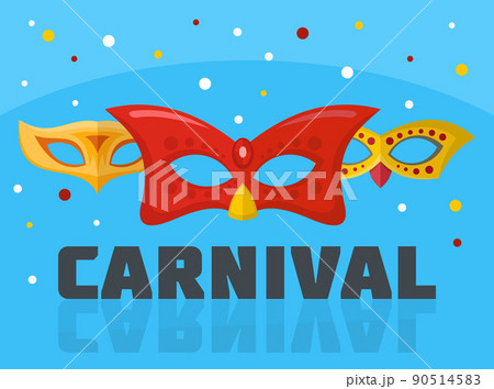 Circus carnival logo, flat style 90514583