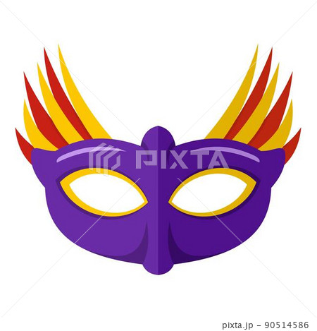 Beautiful mask icon, flat style Beautiful mask icon, flat style 90514586