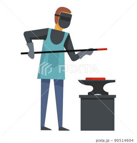 Blacksmith icon, flat style Blacksmith icon, flat style 90514604