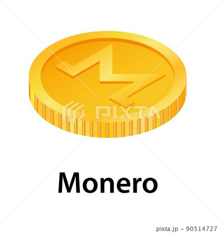 Monero icon, isometric style 90514727