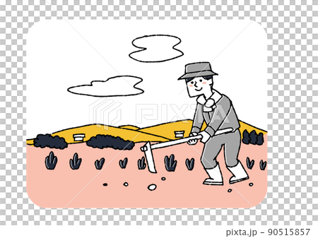 耕田的人 參與農產品生產的人 可笑的手寫數字 矢量,溫暖的線條畫 耕田的人 參與農產品生產的人 可笑的手寫數字 矢量,溫暖的線條畫 90515857