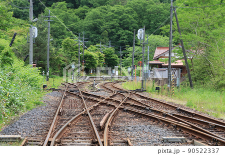 木次線　出雲坂根駅の構内 90522337