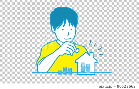 A child who saves money for the future 90522662