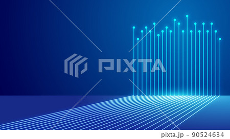 並ぶ 線 罫 90524634