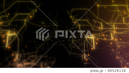 Image of moving shapes on black background Image of moving shapes on black background 90526116