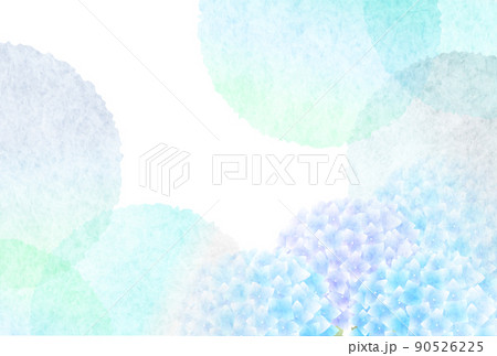 あじさい　梅雨　花　背景 90526225