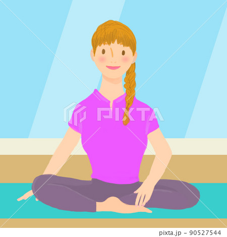 ヨガを始める女性 90527544