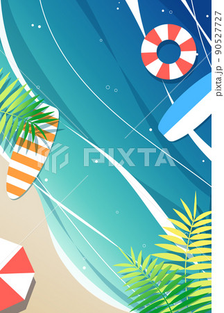 背景イラスト_きれいな海 90527727