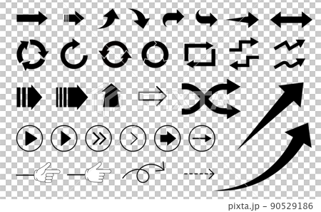 矢印セット黒 90529186