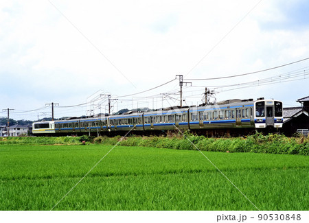 2003年　宇野線を走る213系快速マリンライナー6両　 90530848