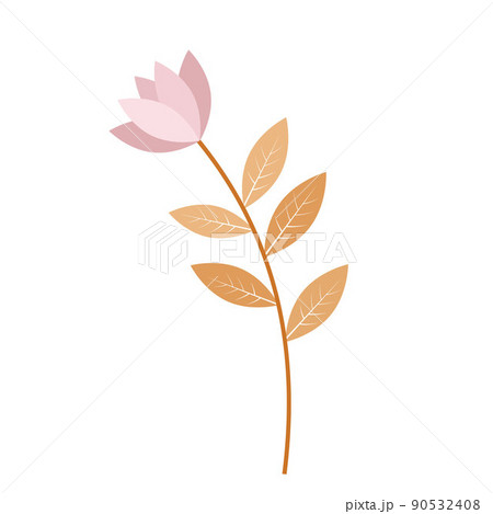 Isolated Romantic Abstract boho flower, color vector Illustration for Children's Rooms Isolated Romantic Abstract boho flower, color vector Illustration for Children's Rooms 90532408