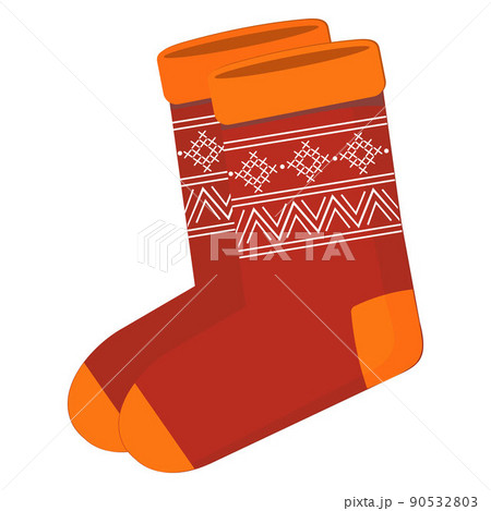 winter socks clipart