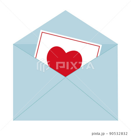 Love letters in an envelope, vector illustration in a modern design in a flat style. 90532832