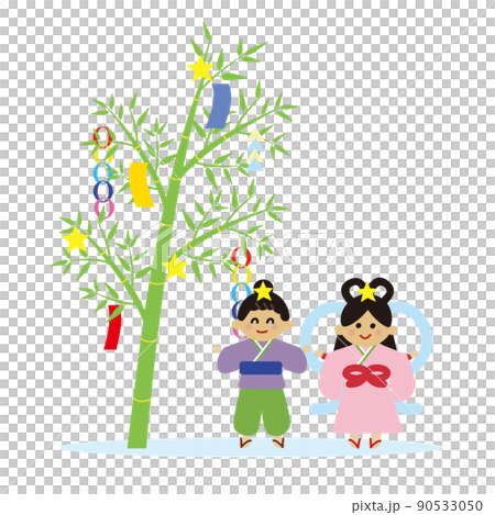 笹飾と彦星と織姫 笹飾と彦星と織姫 90533050
