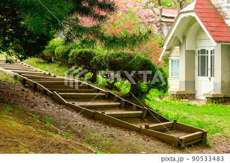 メルヘンチックな家と庭 90533483