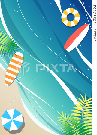 背景イラスト_きれいな海 90533652