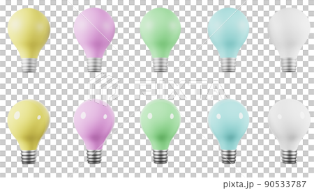 3d light bulb 3d light bulb 90533787