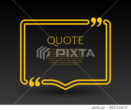 Quote frame blank, text quote boxes, background 90533975