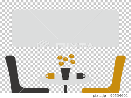 illustration of modern table set illustration of modern table set 90534601