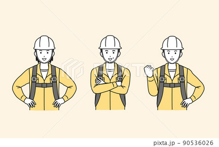 鳶職　鳶工　親方　職人　男性　労働者 90536026