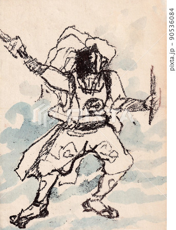 佐渡鬼剣舞【背景波】 90536084