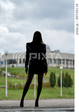 Full length portrait of unrecognizable woman Full length portrait of unrecognizable woman 90536118