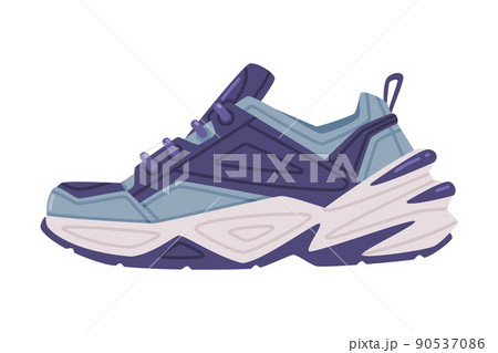Sneaker Or Running Shoe As Casual Sport のイラスト素材