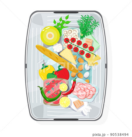 Grocery food vector 90538494