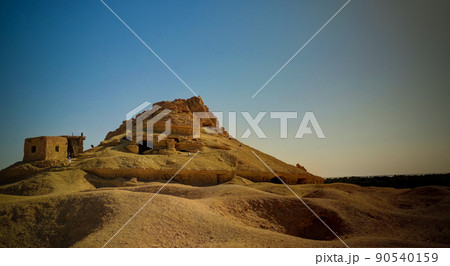 View to Gabal al-Mawta aka Mountain of the Dead, Siwa, Egypt 90540159