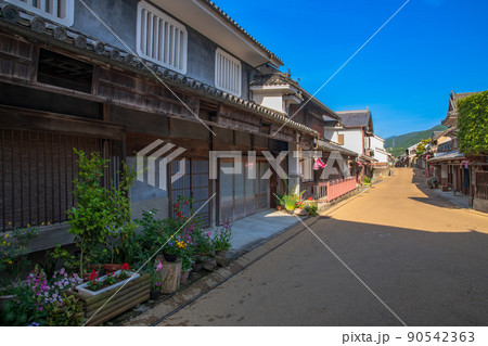 徳島　重伝建　脇町の町並み 90542363