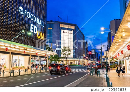 京都　四条河原町　夜景 90542633