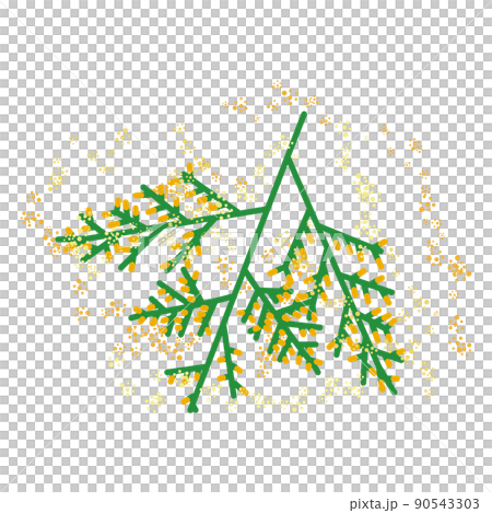 Illustration of allergen plant of cypress pollinosis Illustration of allergen plant of cypress pollinosis 90543303