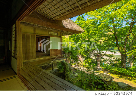 愛媛県　大洲市　臥龍山荘 90543974