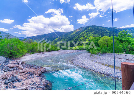 【絶景】初夏の上高地【長野県】 90544366