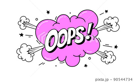 Speech Bubble Oops. Banner, speech bubble 90544734