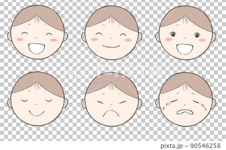 Baby's facial expression set Baby's facial expression set 90546258