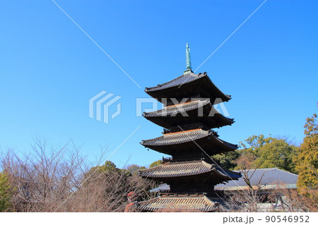 名古屋市、八事山興正寺五重塔の風景 名古屋市、八事山興正寺五重塔の風景 90546952