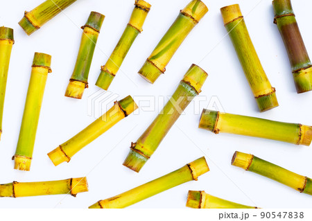 Sugar cane on white background. 90547838