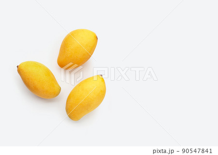 Tropical fruit, Mango on white 90547841