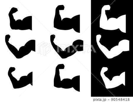 Muscle arm vector design illustration isolated on white background 90548418