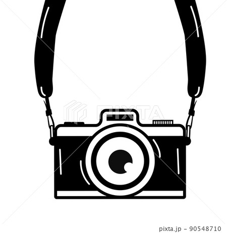 Hanging Camera with strap vector 90548710
