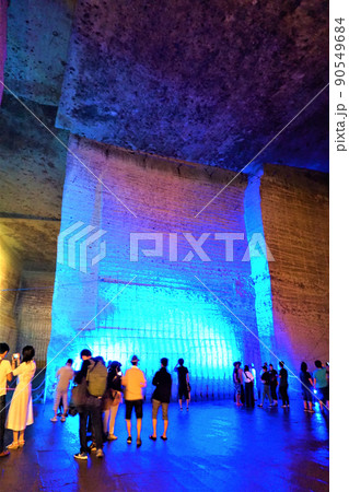 大谷資料館 採掘場跡 巨大空間 大谷石 観光 大谷資料館 採掘場跡 巨大空間 大谷石 観光 90549684