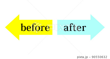 「before」「after」のイラスト  90550632