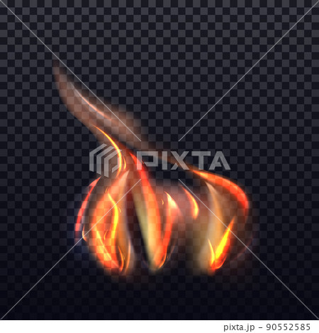 Vector realistic fire effect, icon or clipart. Vector realistic fire effect, icon or clipart. 90552585