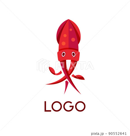 Calamary logo design, vector icon or clipart. Calamary logo design, vector icon or clipart. 90552641